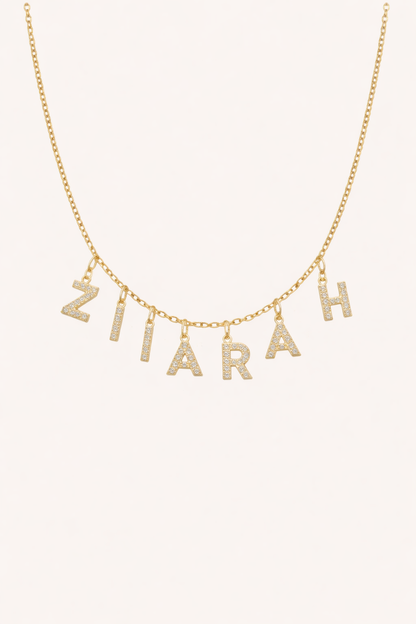 PAVÉ NAME NECKLACE