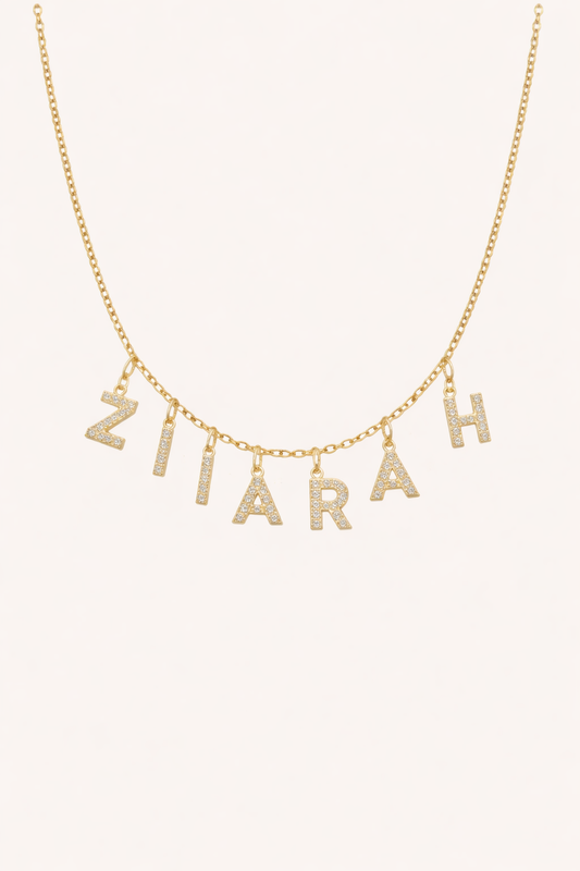 PAVÉ NAME NECKLACE