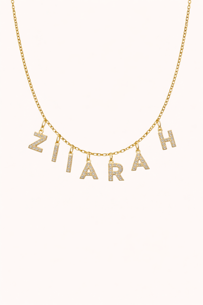 PAVÉ NAME NECKLACE